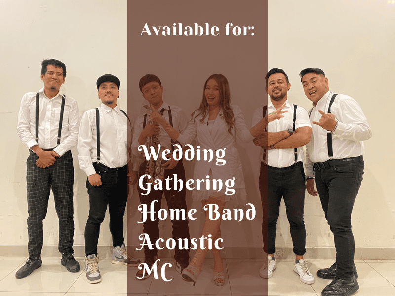 Full Band atau Acoustic Band untuk Wedding Music Band, Gathering Music Band dan Home Music Band serta MC untuk berbagai Macam Acara Spesial